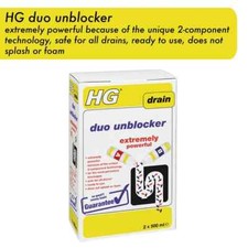 HG Duo Drain Unblocker 2x500ml
