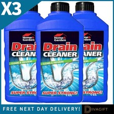 3 x LIQUID DRAIN CLEANER 1L