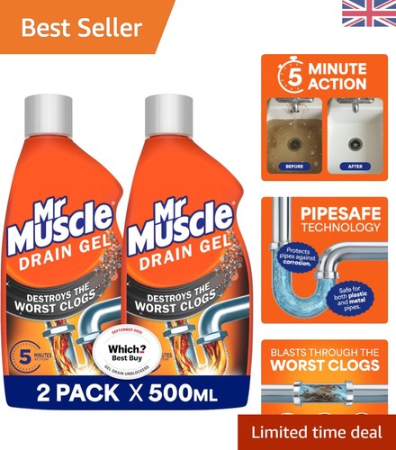Drain unblocker liquid 2x500ml - unblocker,