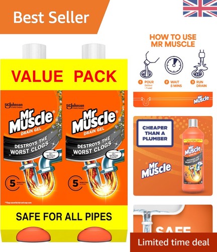 Fast acting drain cleaner gel - acting,