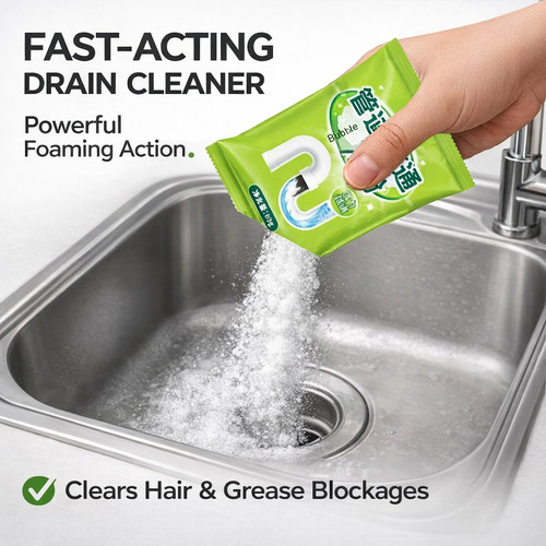 Fast acting drain - drain, cleaner