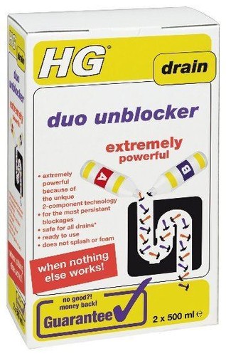 Duo drain unblocker 2x500ml - hg,