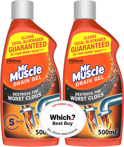 New 2x500ml heavy duty - new, drain